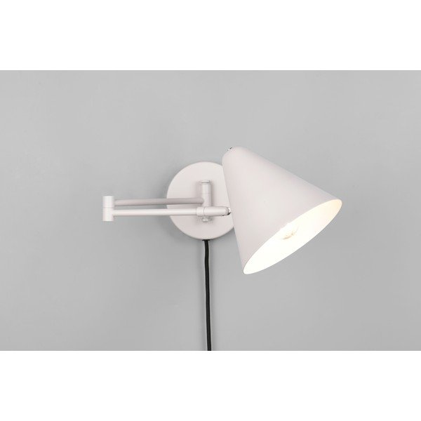 Aplică de perete fildeș cu structură flexibilă cu alimentare la priză ø 15 cm Cosima – Trio-image-1