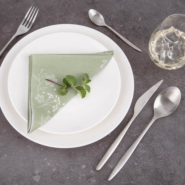 Tacâmuri argintii din oțel inoxidabil 24 buc. – Orion-image-2