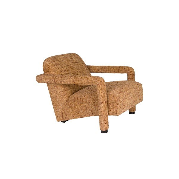 Fotoliu galben cu tapițerie din chenille Kent – Dutchbone