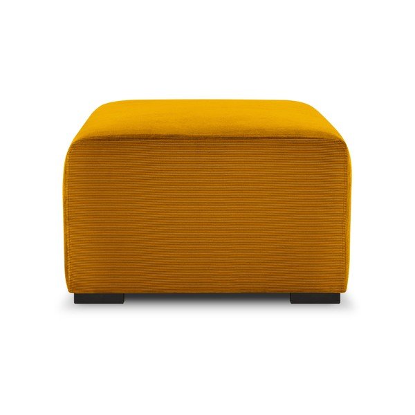 Puf din reiat Cosmopolitan Design Hobart, galben-image-4