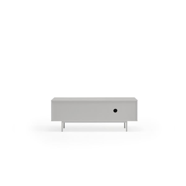 Comodă TV gri/în culoare naturală cu aspect de lemn de stejar 140x52 cm Sierra – Teulat-image-4