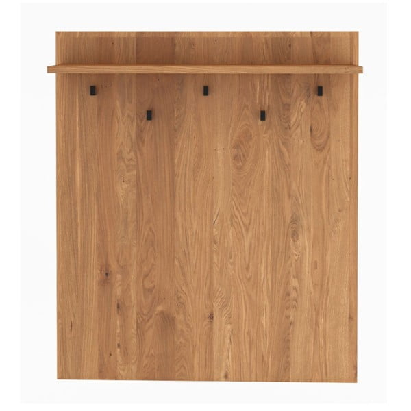 Cuier de perete cu raft din lemn de stejar Abies – The Beds