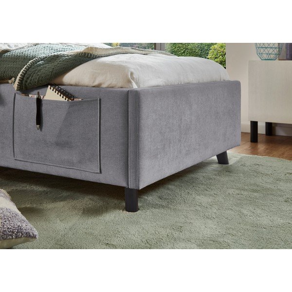 Pat pentru copii  gri fără somieră 90x200 cm Cosy – Meise Möbel-image-3