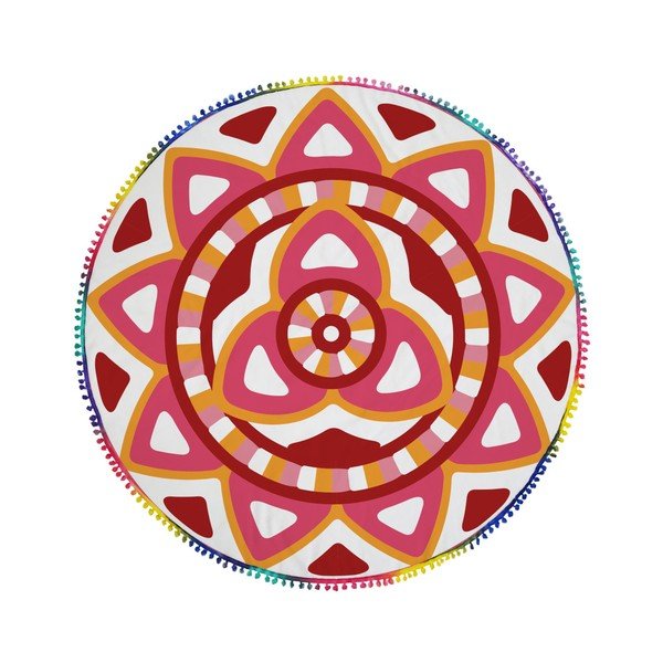 Prosop plajă rotund La Chanta Fahhar Round Beach Towel, ⌀ 1,5 m
