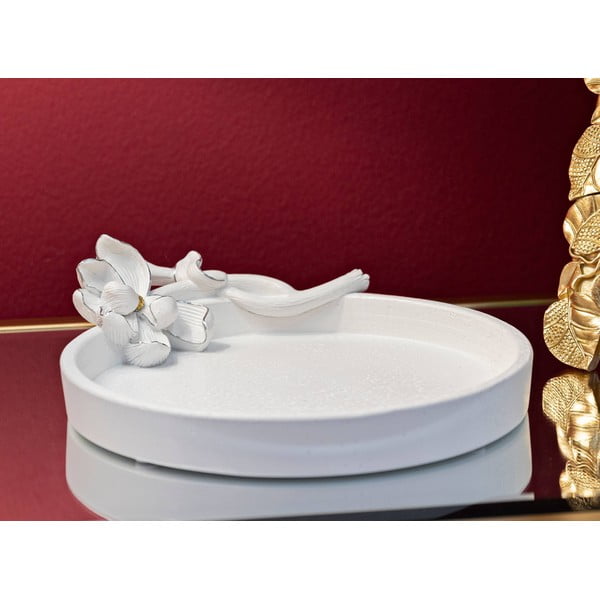Tavă decorativă din polirășină ø 21 cm Magnolia – Mauro Ferretti-image-1