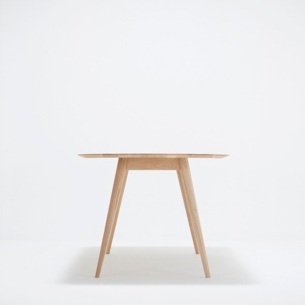 Masă cu structură din lemn masiv de stejar Gazzda Stafa, 200 x 90 cm-image-2