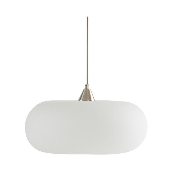Lustră albă/argintiu-mat din sticlă opal ø 43 cm Thalia – Jotex