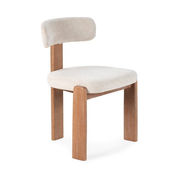 Scaune de dining crem 2 buc. tapițate Nadia – MOME-image-2