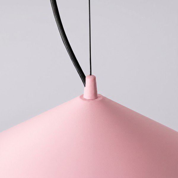 Lustră roz LED din metal ø 50 cm FINT – Thoro-image-3