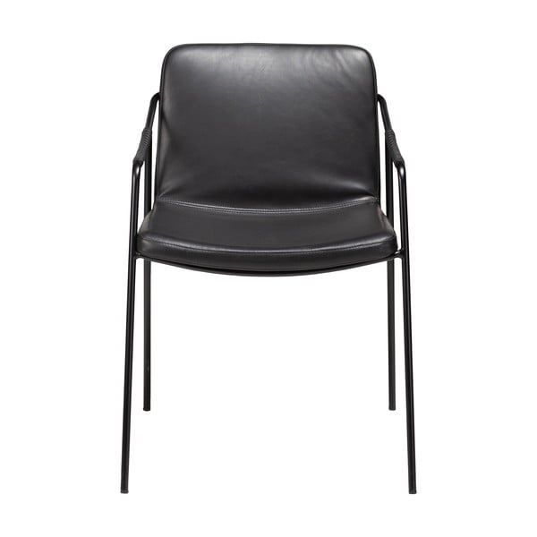 Scaun de dining din piele artificială DAN-FORM Denmark Boto, negru-image-1