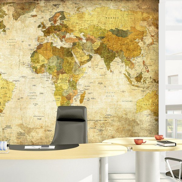 Tapet, format mare, World Map-image-1
