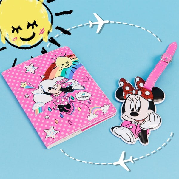 Set călătorie Disney Minnie Mouse, roz
