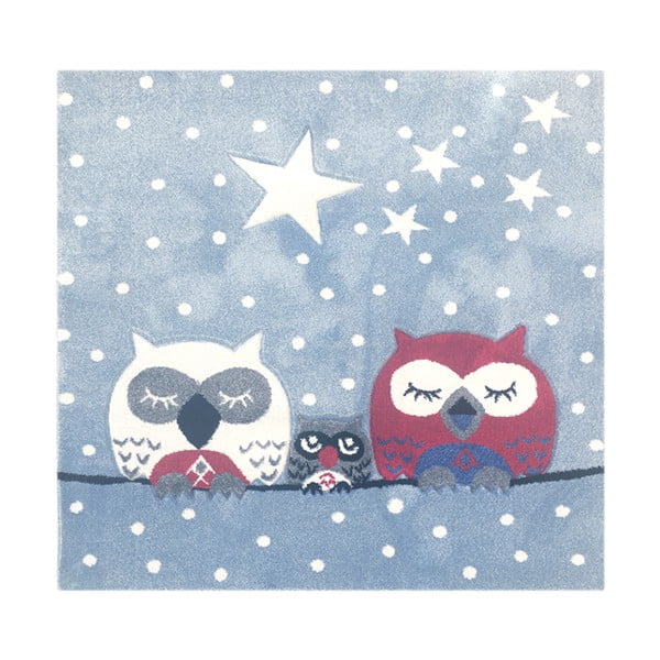 Covor pentru copii Happy Rugs Owl Family, 140x140 cm