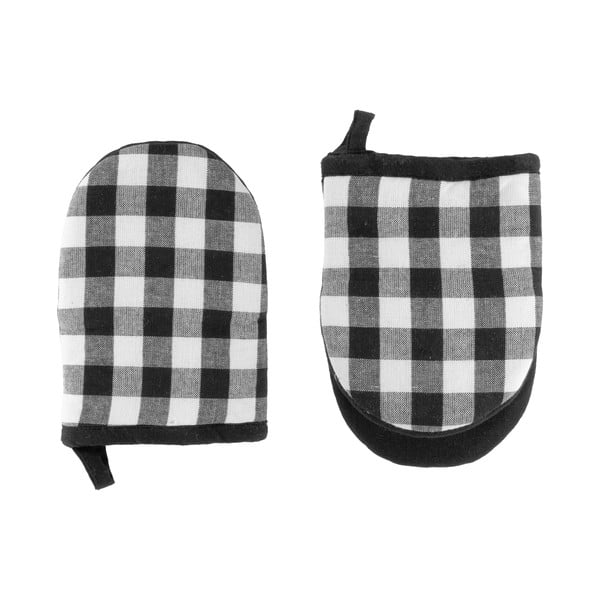 Set de mănuși de bucătărie 2 buc. din bumbac Gingham – Tiseco Home Studio