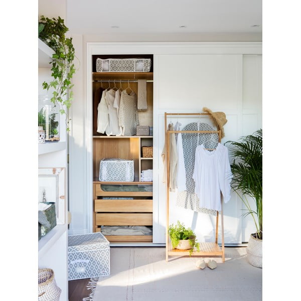 Suport din bambus pentru haine Compactor Range Wood-image-1