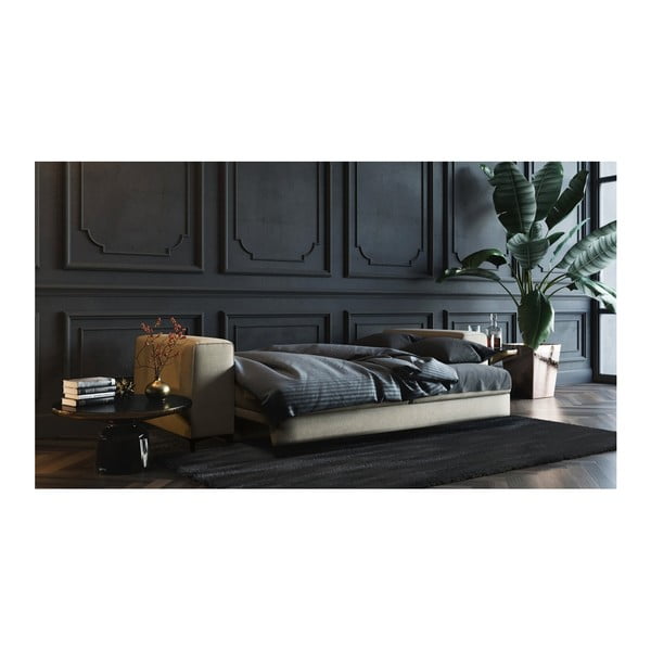 Canapea extensibilă devichy Rothe, 256 cm, bej deschis-image-3