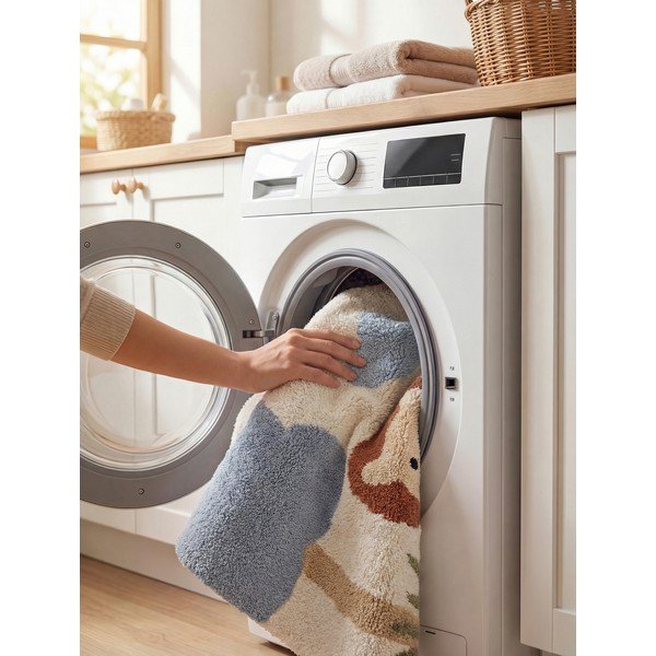 Covor pentru copii crem lavabil/țesut manual din bumbac 140x200 cm Snuggle Lionel – Hanse Home-image-2
