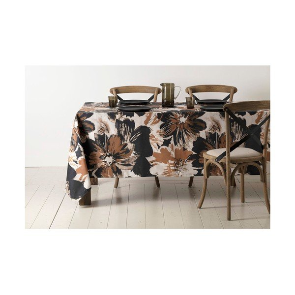 Față de masă din bumbac 160x260 cm Fleurs – Côté Table