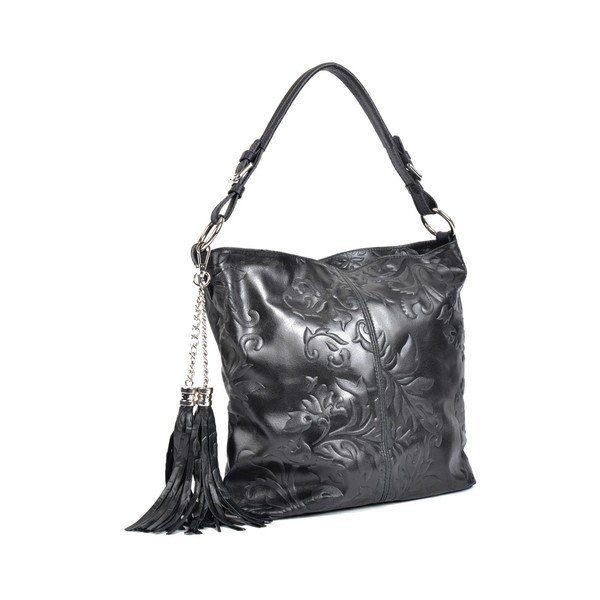 Geantă din piele Isabella Rhea Valla, negru-image-1