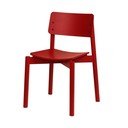 Scaun de dining roșu stivuibil Wem – noo.ma