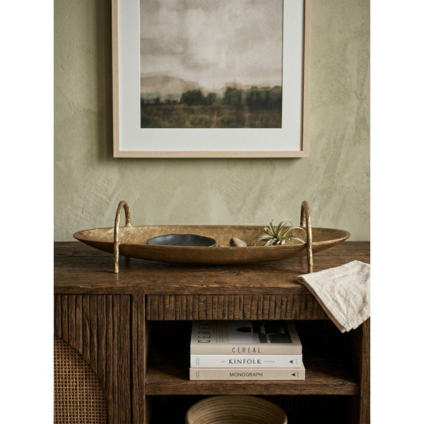 Tavă decorativă din metal 12x47,5 cm Sagar – Bizzotto-image-2