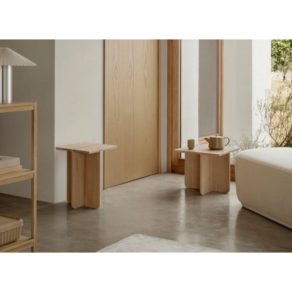 Măsuță auxiliară din lemn de stejar 45x45 cm Engawa – Blomus-image-4