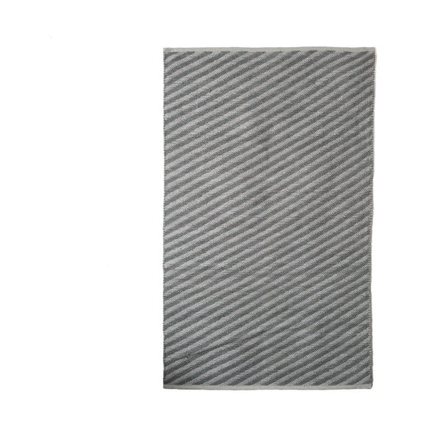 Covor, gri-alb, TJ Serra Diagonal Dark, 140 x 200 cm
