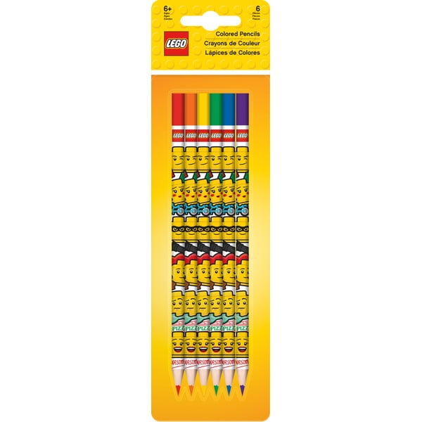 Set 6 creioane colorate LEGO® Iconic