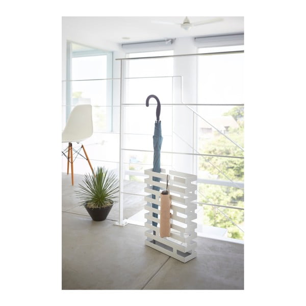 Suport pentru umbrele YAMAZAKI Brick, lățime 30 cm, alb-image-1