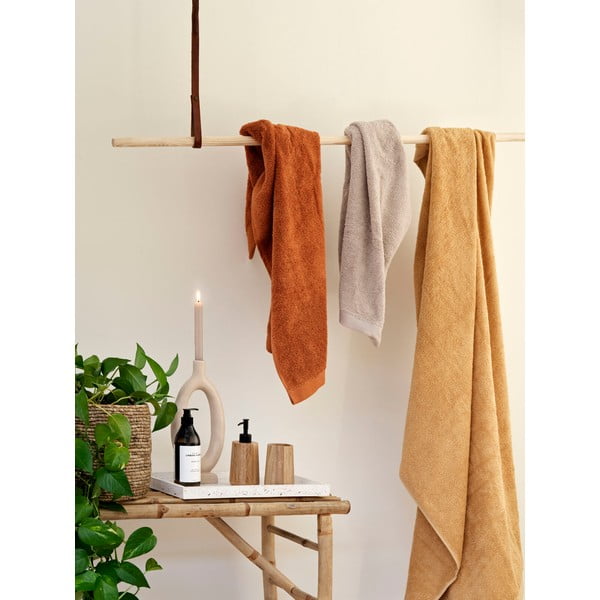 Prosop portocaliu din bumbac organic 140x70 cm Original Organic - Bahne & CO-image-1