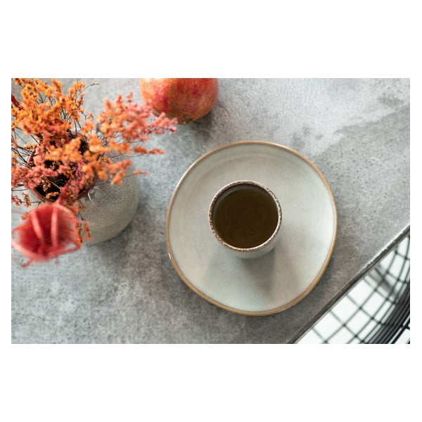 Cană din gresie ceramică Villeroy & Boch Like Lave, 400 ml, turcoaz - maro-image-1