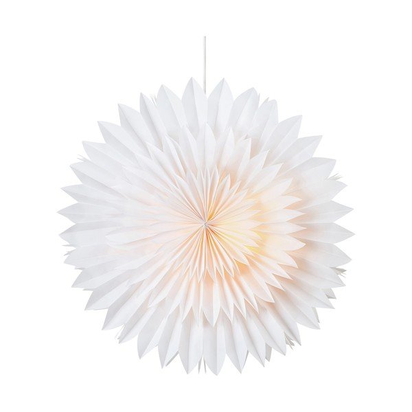Decorațiune luminoasă suspendată de Crăciun Markslöjd Solina, înălțime 60 cm, alb