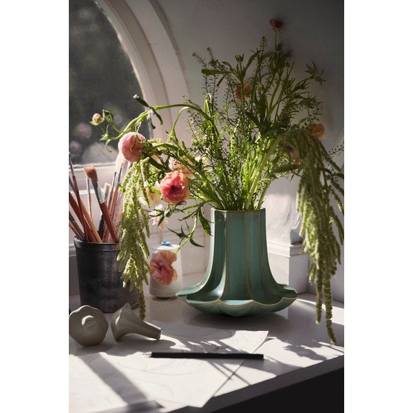 Vază verde-deschis din ceramică (înălțime 20,5 cm) Kantarel – Kähler Design-image-3