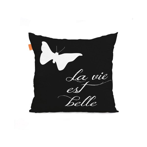 Set de 2 huse de pernă Blanc Butterflies, 50 x 50 cm-image-3