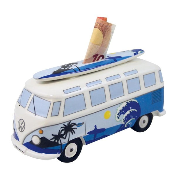 Pușculiță VW Samba, albastră