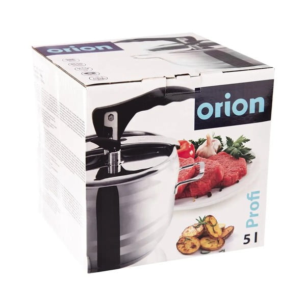 Oală inoxidabilă pentru gătit presiune cu capac Orion Profi, 5 l-image-1