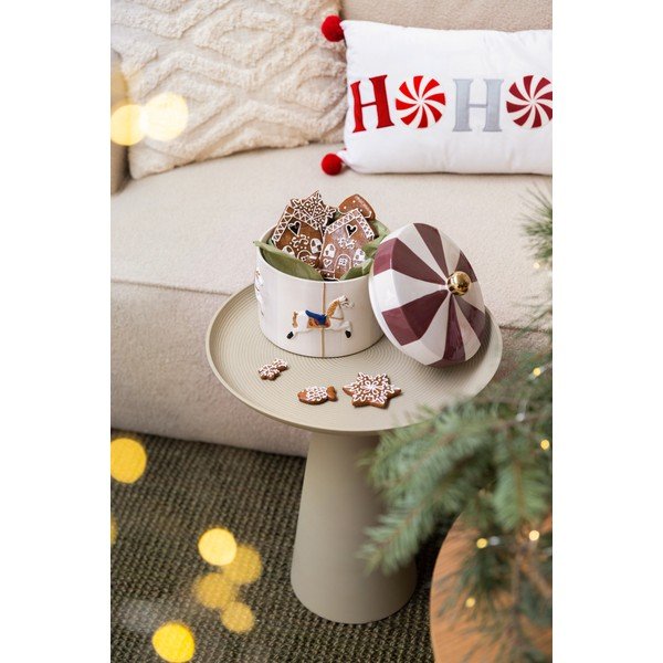 Pernă decorativă din catifea 60x30 cm  cu model de Crăciun Ho Ho Ho – Catherine Lansfield-image-4