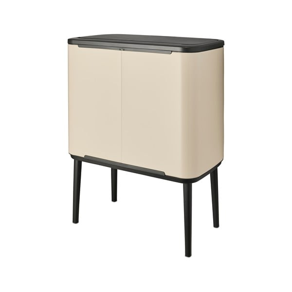 Coș de gunoi bej de reciclat/cu senzori de atingere din oțel 33 l Bo Touch Bin – Brabantia-image-4