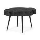 Măsuță de cafea neagră cu blat din lemn de acacia 35x46 cm Zakia – Bizzotto