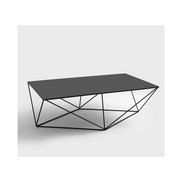 Măsuță de cafea Custom Form Daryl, lungime 140 cm, negru-image-4