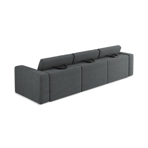Canapea modulară gri 314 cm Kalea – Makamii-image-3
