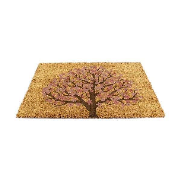 Covoraș de intrare din fibre de nucă de cocos 60x90 cm Blossom Tree of Life – Artsy Doormats
