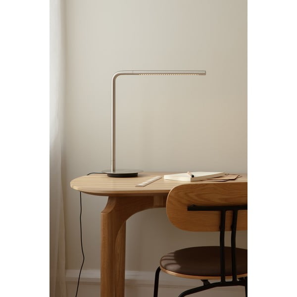 Veioză argintie LED cu intensitate reglabilă din metal (înălțime 46 cm) Omni Table – UMAGE-image-2