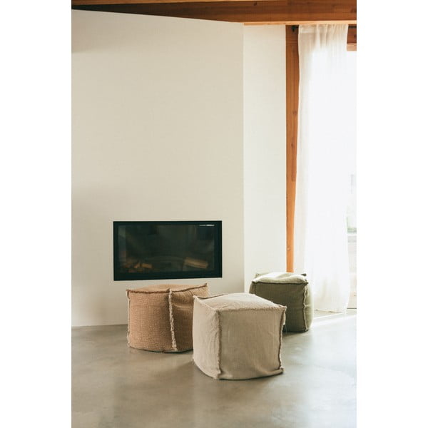 Fotoliu bean bag galben ocru Handloom – Lorena Canals-image-2