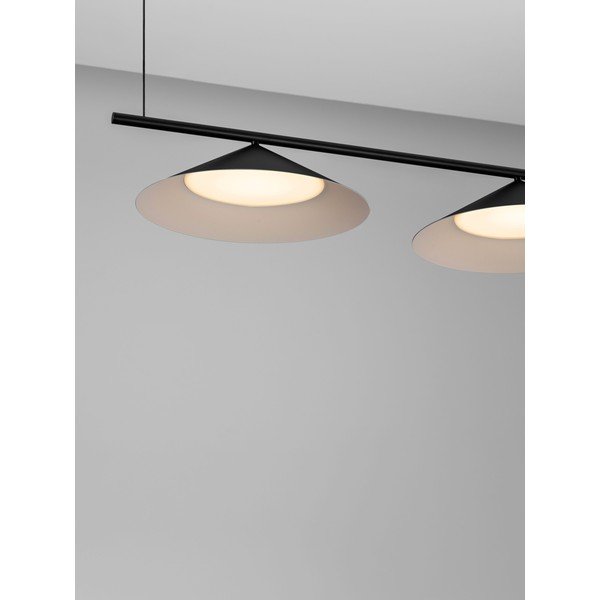Lustră negru-mat LED din aluminiu Lui – Nova Luce-image-2
