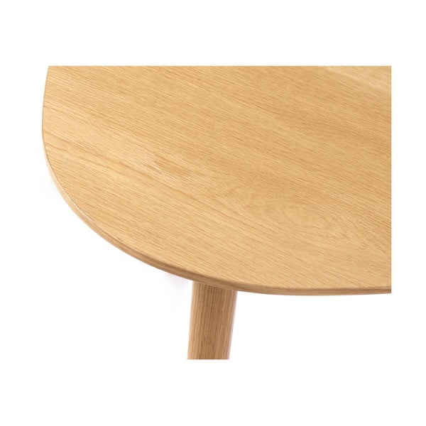 Măsuțe de cafea în culoare naturală 2 buc. cu aspect de lemn de stejar 70x100 cm Adda – Unique Furniture-image-4