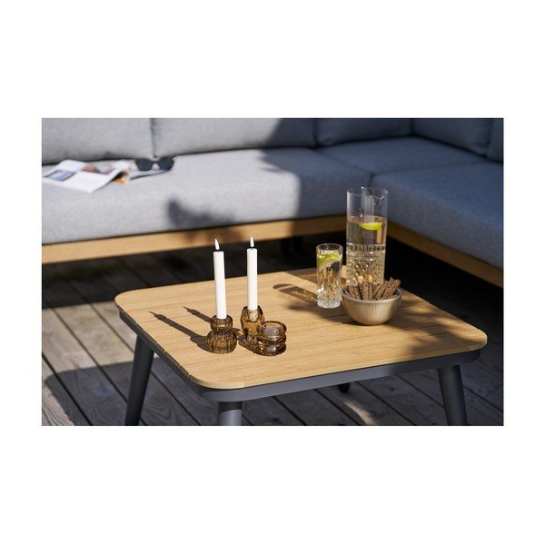 Set mobilier de grădină gri tapițat pentru 4 persoane Comillas – House Nordic-image-3