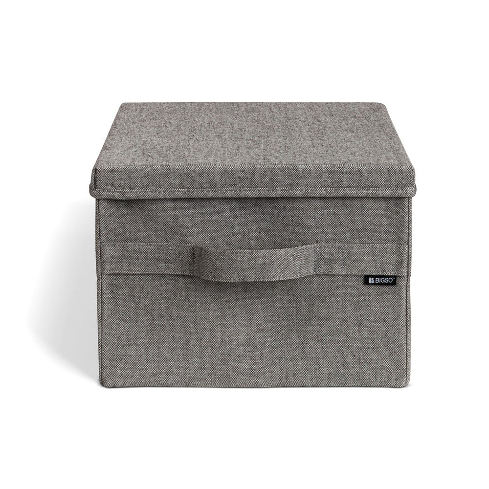 Cutie de depozitare gri din material textil cu capac 31x41x22 cm Soft Storage Medium – Bigso