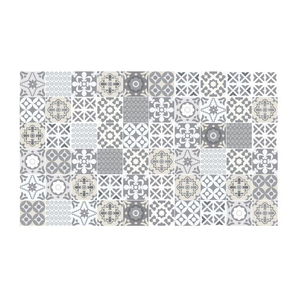 Set 60 autocolante de perete Ambiance Tiles Artistic Shade of Grey, 20 x 20 cm-image-2