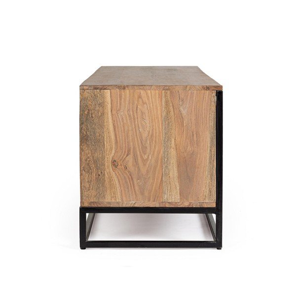 Comodă TV în culoare naturală din lemn de sheesham 175x50x45 cm Nartan – Bizzotto-image-4